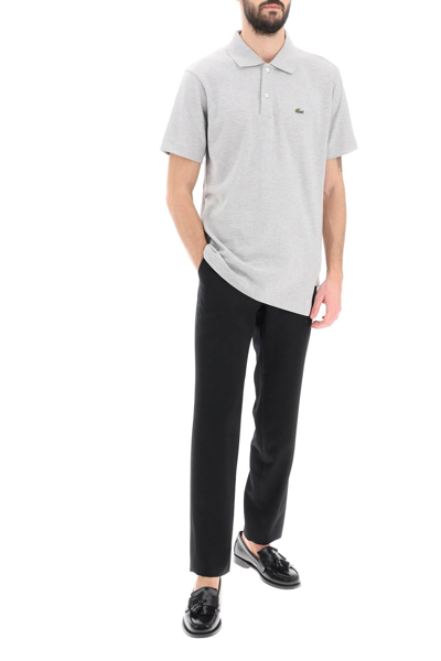 Shop Comme Des Garçons Shirt Lacoste Crocodile Polo Shirt In Grey