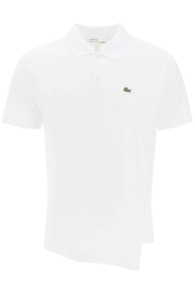 Shop Comme Des Garçons Shirt Lacoste Crocodile Polo Shirt In White