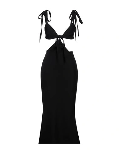 Christopher Kane Cutout Midi Dress In Black