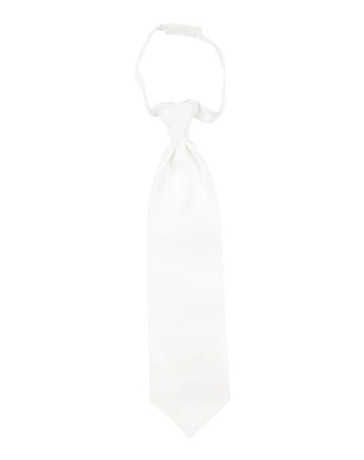 Shop Carlo Pignatelli Man Ties & Bow Ties White Size 15 ½ Acetate, Polyester