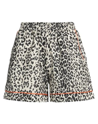 Shop Anjuna Woman Shorts & Bermuda Shorts Ivory Size M Linen In White