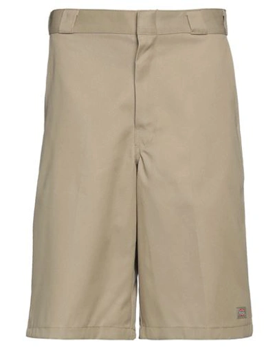 Shop Dickies Man Shorts & Bermuda Shorts Sage Green Size 34 Polyester, Cotton