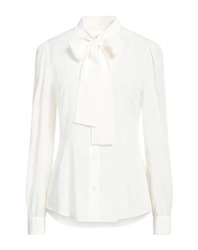 Shop Dolce & Gabbana Woman Shirt Off White Size 4 Silk, Elastane