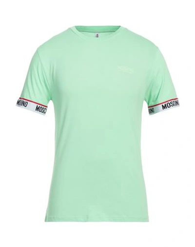 Shop Moschino Man T-shirt Light Green Size L Cotton
