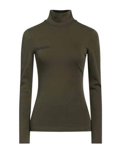 Shop Pangaia Woman T-shirt Military Green Size L Organic Cotton, Roica