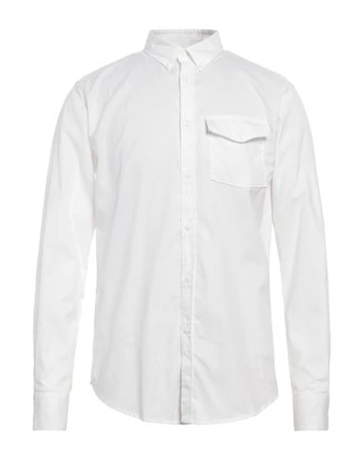Shop Hand Picked Man Shirt White Size L Cotton