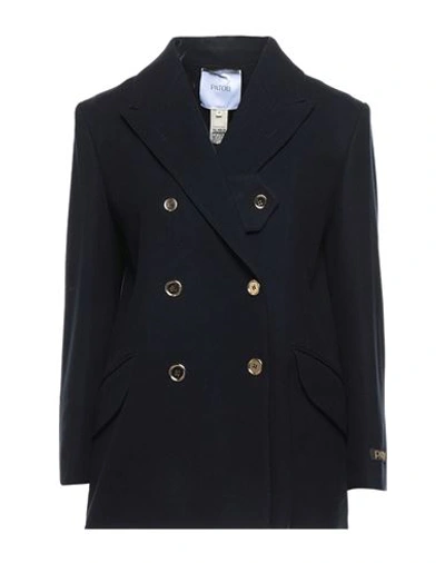 Shop Patou Woman Suit Jacket Midnight Blue Size 8 Virgin Wool, Cashmere