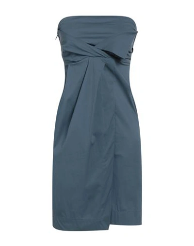 Shop Mr Massimo Rebecchi Woman Mini Dress Pastel Blue Size 10 Cotton, Polyamide, Elastane