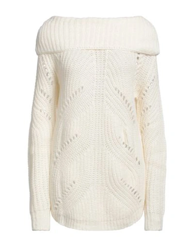 Shop Vicolo Trivelli Woman Turtleneck Off White Size S Alpaca Wool, Acrylic, Polyamide, Polyester