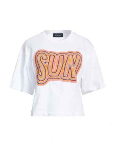 Shop Sportmax Woman T-shirt White Size M Cotton