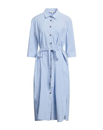 Shop Antonelli Woman Midi Dress Light Blue Size 14 Cotton