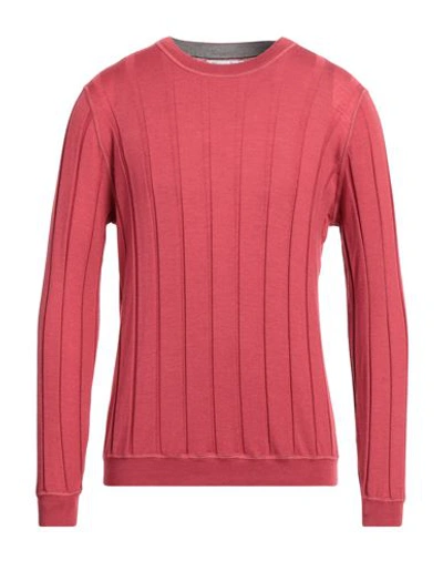 Shop Brunello Cucinelli Man T-shirt Red Size 40 Virgin Wool, Cashmere