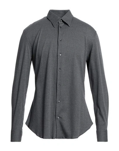 Shop Giorgio Armani Man Shirt Black Size 17 Cotton