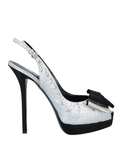 Shop Rodo Woman Sandals Silver Size 6.5 Calfskin