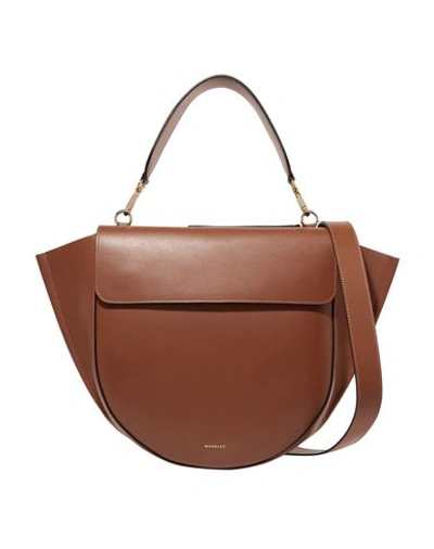 Shop Wandler Woman Handbag Brown Size - Calfskin