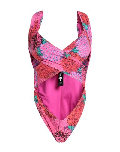 Shop Reina Olga Woman One-piece Swimsuit Fuchsia Size 3 Polyamide, Elastane In Pink