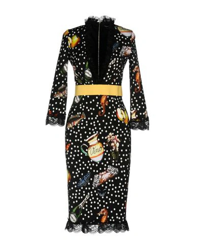 Shop Nora Barth Woman Midi Dress Black Size 4 Polyester, Elastane