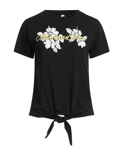 Shop Moschino Woman T-shirt Black Size Xl Cotton