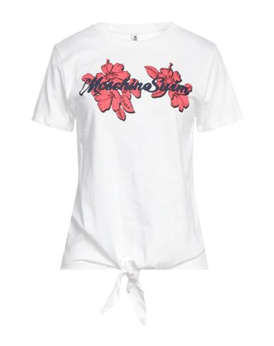 Shop Moschino Woman T-shirt White Size S Cotton