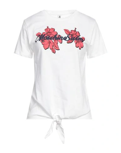 Moschino Woman T-shirt White Size Xl Cotton In White