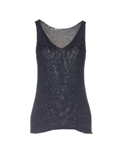 Shop Altea Woman Sweater Midnight Blue Size M Viscose, Polyester, Metallic Fiber, Polyamide