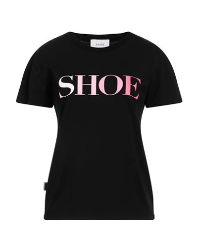 Shoe® Shoe Woman T-shirt Black Size Xl Cotton In Black