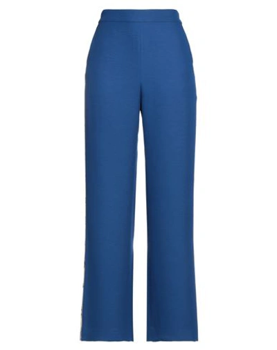 Shop Antonia Zander Woman Pants Blue Size S Viscose, Virgin Wool