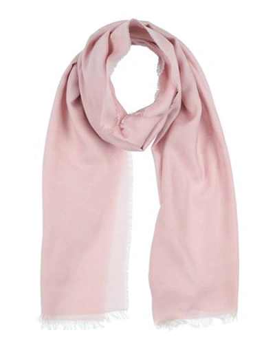 Shop Max Mara Woman Scarf Blush Size - Cotton, Modal, Cashmere In Pink