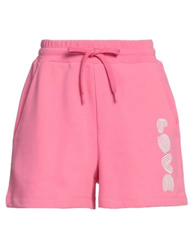 Shop Love Moschino Woman Shorts & Bermuda Shorts Pink Size 6 Cotton, Elastane