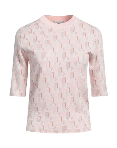Shop Lanvin Woman Sweater Light Pink Size L Merino Wool