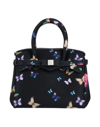 Shop Save My Bag Woman Handbag Black Size - Peek (polyether - Ether - Ketone), Polyester, Elastane