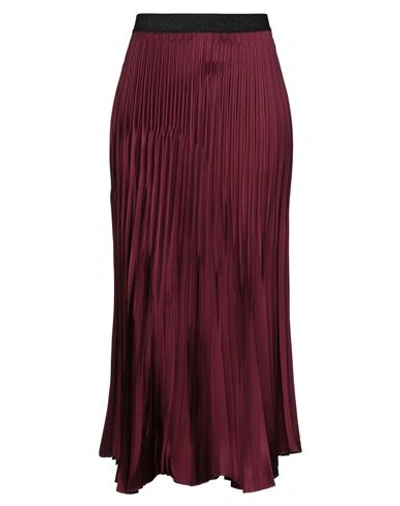 Shop Frase Francesca Severi Woman Maxi Skirt Garnet Size 6 Polyester In Red