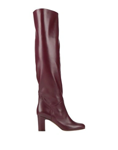 L'autre Chose Knee Boots In Purple