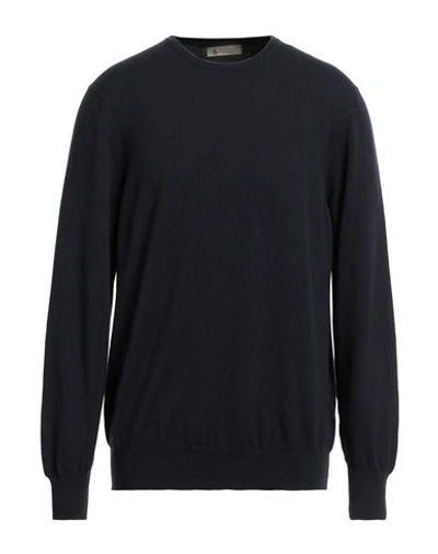 Shop Piacenza Cashmere 1733 Man Sweater Midnight Blue Size 44 Cashmere