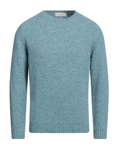 Filippo De Laurentiis Man Sweater Light Blue Size 46 Alpaca Wool, Wool, Polyamide In Blue