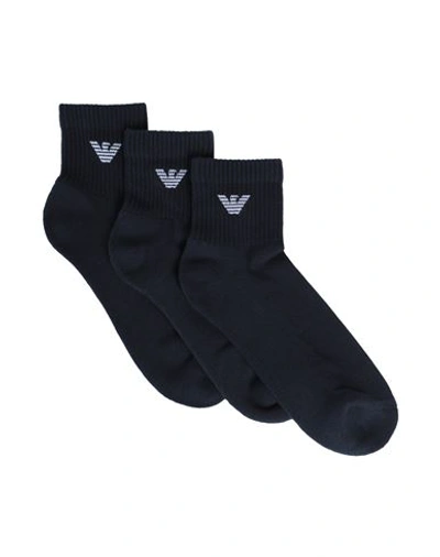 Shop Emporio Armani Socks Set Man Socks & Hosiery Midnight Blue Size Onesize Cotton, Polyamide, Elastane