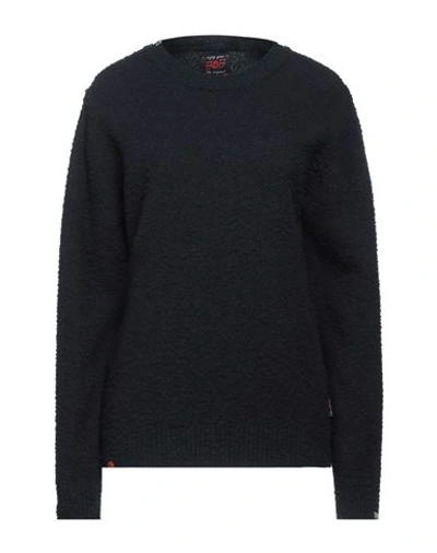 Shop Bob Woman Sweater Navy Blue Size Xxl Virgin Wool
