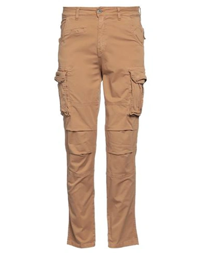 Shop Scout Man Pants Camel Size Xs Cotton, Elastane In Beige