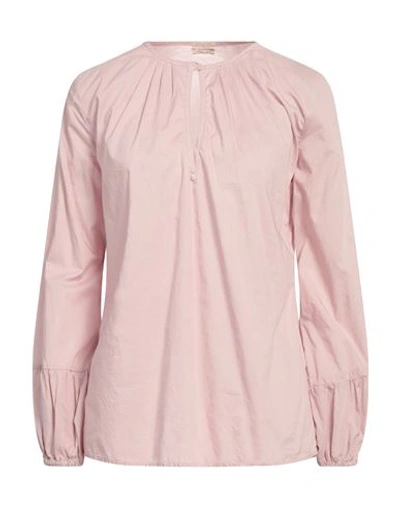 Shop Massimo Alba Woman Top Light Pink Size Xs Cotton