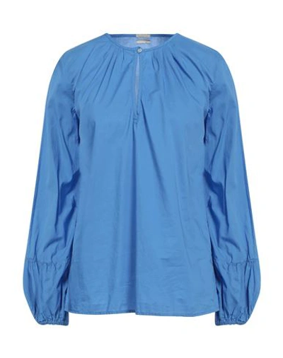 Shop Massimo Alba Woman Top Azure Size Xs Cotton In Blue