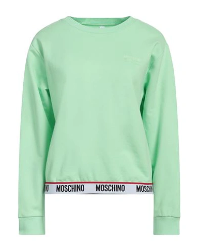 Shop Moschino Woman Sleepwear Light Green Size Xl Cotton, Elastane