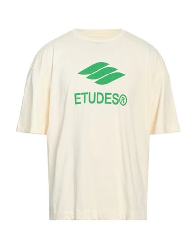 Shop Etudes Studio Études Man T-shirt Cream Size L Organic Cotton In White