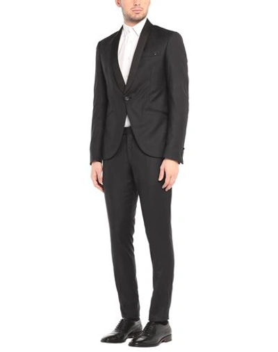 Shop Cavalli Class Man Suit Steel Grey Size 46 Polyester, Viscose, Elastane