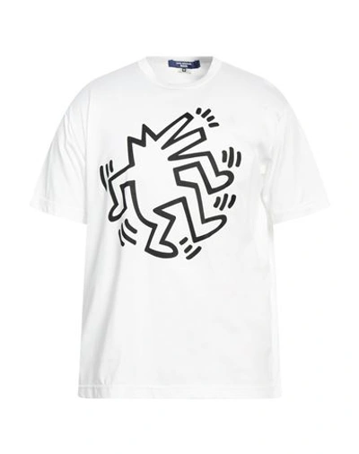 Shop Junya Watanabe Comme Des Garçons Man T-shirt White Size M Cotton