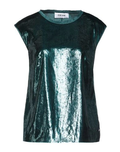 Shop Frase Francesca Severi Woman Top Green Size 6 Polyester