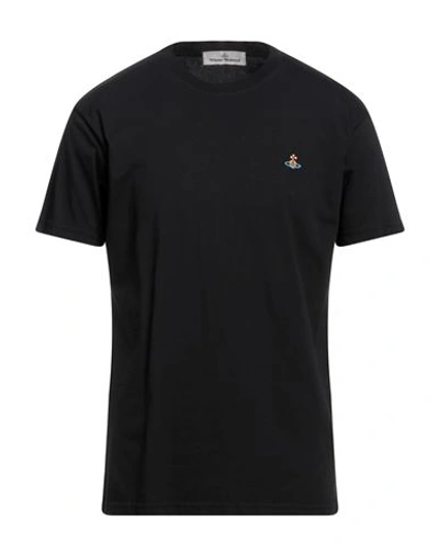 Shop Vivienne Westwood Man T-shirt Black Size M Organic Cotton
