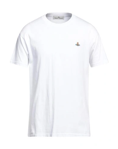 Shop Vivienne Westwood Man T-shirt White Size L Organic Cotton