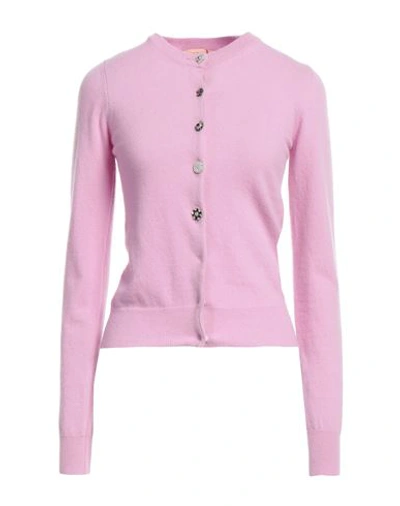 Shop N°21 Woman Cardigan Pink Size 8 Virgin Wool
