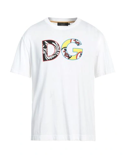 Shop Dolce & Gabbana Man T-shirt White Size 46 Cotton