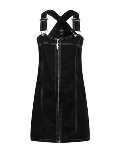 Shop Dickies Woman Mini Dress Black Size M Polyester, Cotton